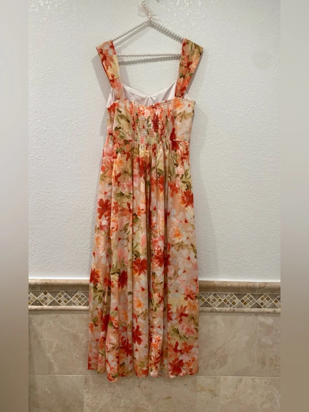 Grace Karin floral off shoulder maxi dress size L NWT - Picture 5 of 10